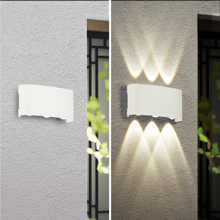 Brilagi - LED-Außenwandleuchte FLAREBOX LED/6W/230V weiß IP65