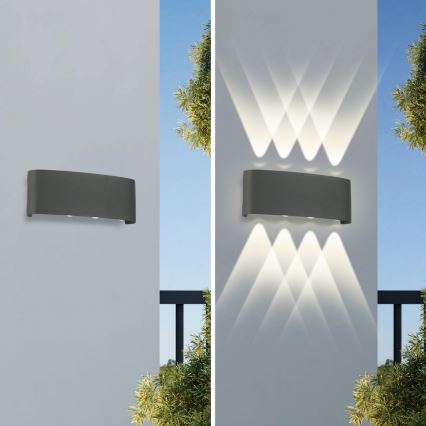 Brilagi - LED Außenwandleuchte FLAREBOX LED/8W/230V antrazit IP65