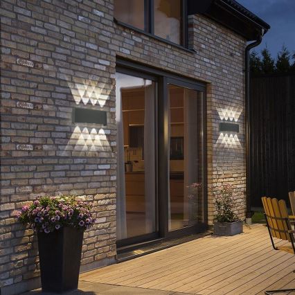 Brilagi - LED Außenwandleuchte FLAREBOX LED/8W/230V antrazit IP65