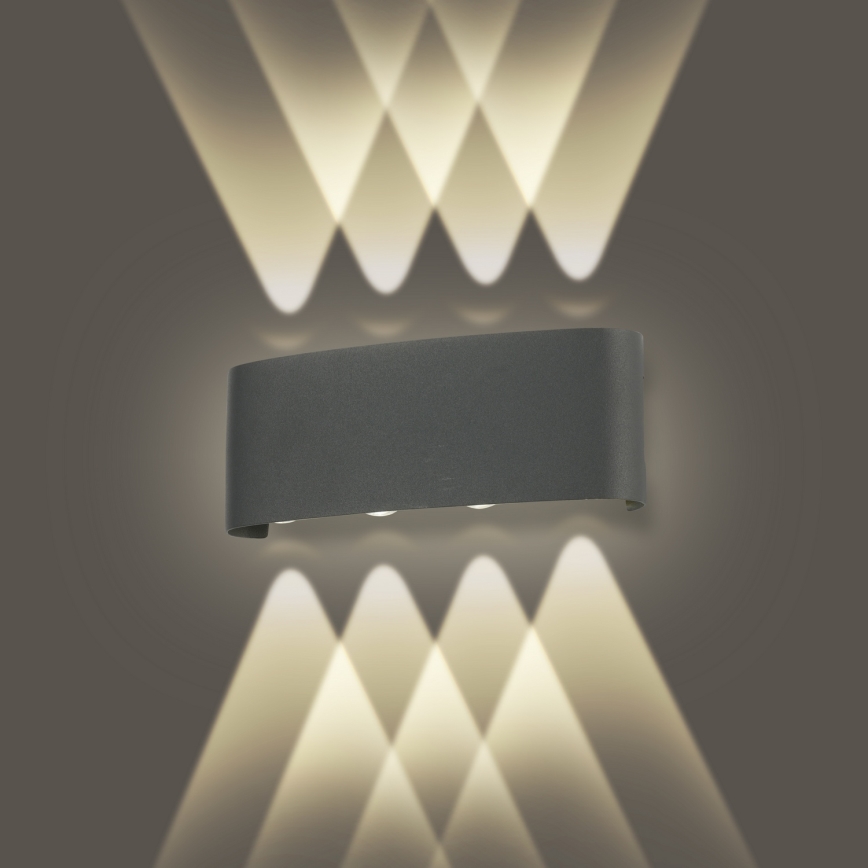 Brilagi - LED Außenwandleuchte FLAREBOX LED/8W/230V antrazit IP65