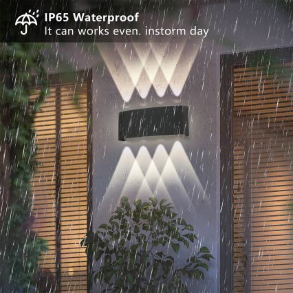 Brilagi - LED-Außenwandleuchte FLAREBOX LED/8W/230V schwarz IP65