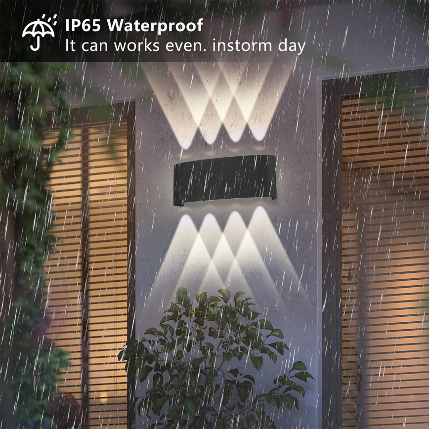 Brilagi - LED-Außenwandleuchte FLAREBOX LED/8W/230V schwarz IP65