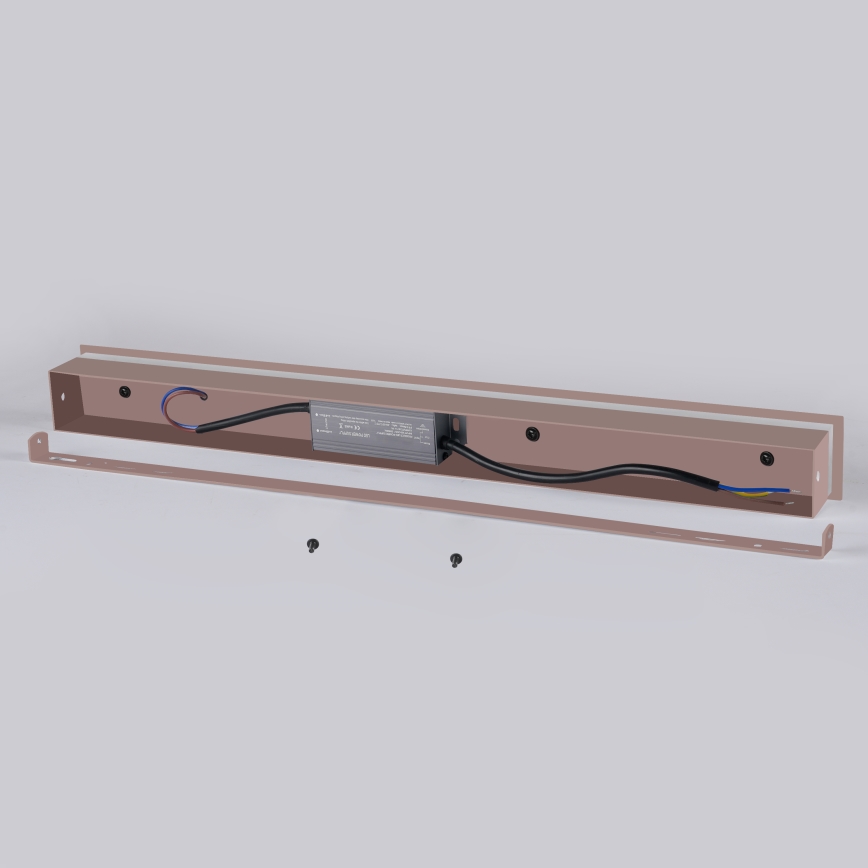 Brilagi - LED-Außenwandleuchte LINEAR LED/12W/230V 3000K IP65 50 cm braun CRI 90