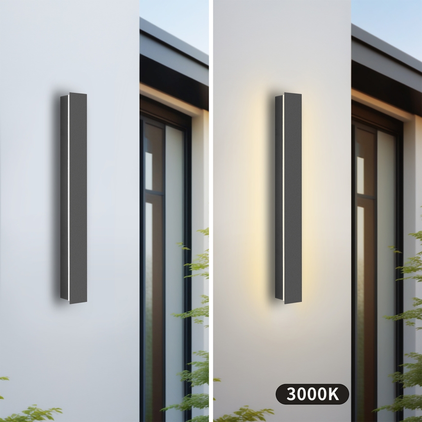 Brilagi - LED-Außenwandleuchte LINEAR LED/12W/230V 3000K IP65 50 cm Anthrazit CRI 90