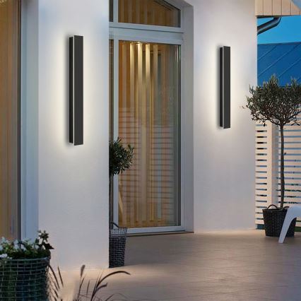 Brilagi - LED-Außenwandleuchte LINEAR LED/12W/230V 4000K IP65 50 cm schwarz CRI 90