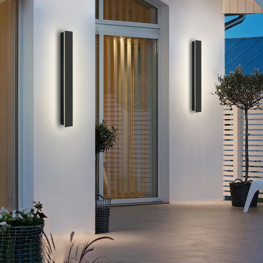 Brilagi - LED-Außenwandleuchte LINEAR LED/12W/230V 4000K IP65 50 cm schwarz CRI 90