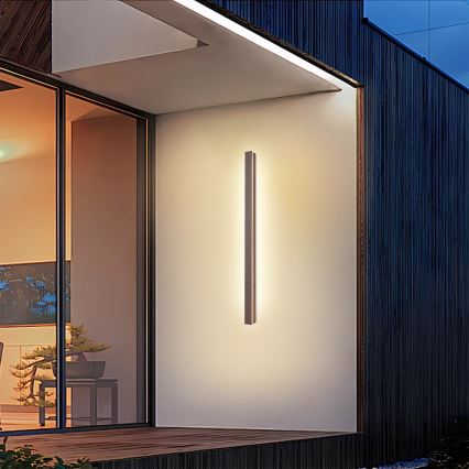 Brilagi - LED-Außenwandleuchte LINEAR LED/22W/230V 3000K IP65 100 cm braun CRI 90
