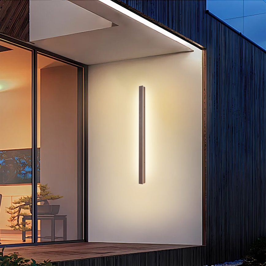 Brilagi - LED-Außenwandleuchte LINEAR LED/22W/230V 3000K IP65 100 cm braun CRI 90