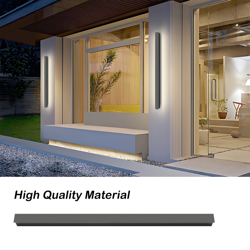 Brilagi - LED Außen-Wandleuchte LINEAR LED/22W/230V 3000K IP65 100 cm anthrazit CRI 90
