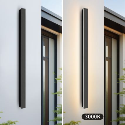 Brilagi - LED-Außenwandleuchte LINEAR LED/22W/230V 3000K IP65 100 cm schwarz CRI 90