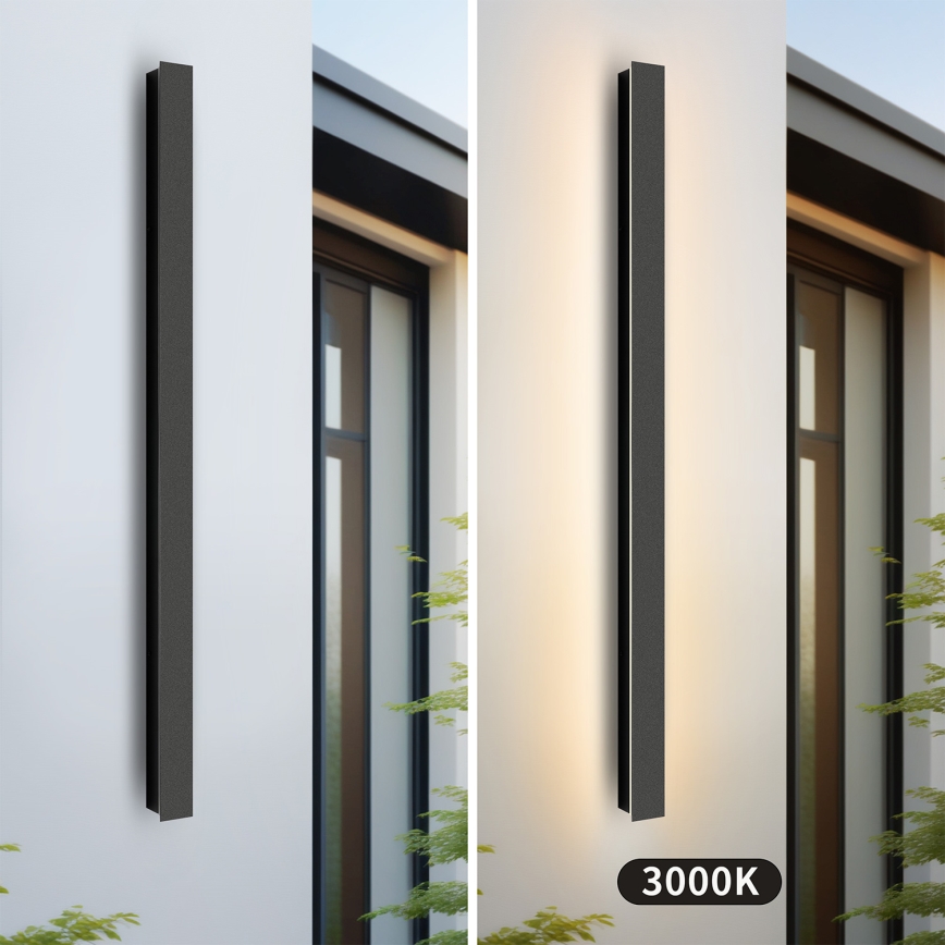 Brilagi - LED-Außenwandleuchte LINEAR LED/22W/230V 3000K IP65 100 cm schwarz CRI 90