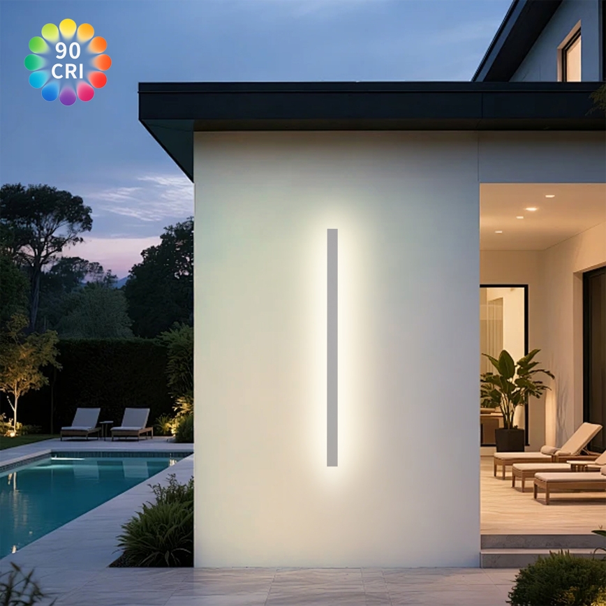 Brilagi - LED-Außen-Wandleuchte LINEAR LED/32W/230V 3000K IP65 140 cm weiß CRI 90