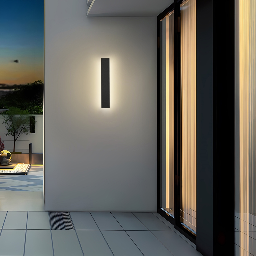 Brilagi - LED-Außen-Wandleuchte LINEAR LED/8W/230V 3000K IP65 30 cm schwarz