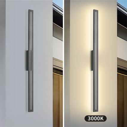 Brilagi - LED Außenwandleuchte LINEO LED/24W/230V 3000K IP65 100 cm anthrazit