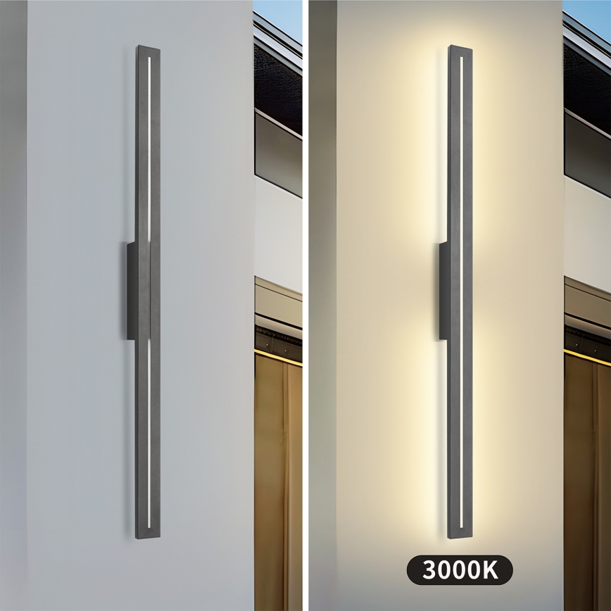 Brilagi - LED Außenwandleuchte LINEO LED/24W/230V 3000K IP65 100 cm anthrazit