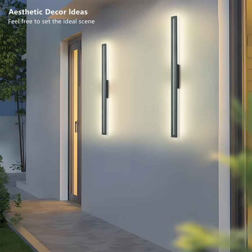 Brilagi - LED Außenwandleuchte LINEO LED/24W/230V 3000K IP65 100 cm anthrazit