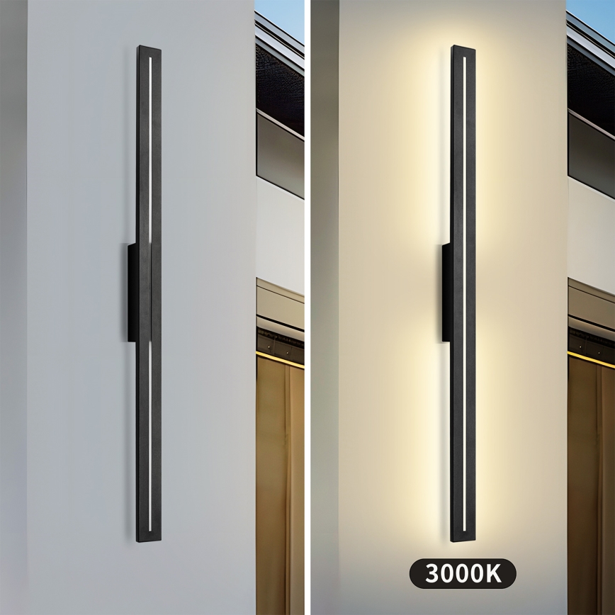 Brilagi - LED Außenwandleuchte LINEO LED/24W/230V 3000K IP65 100 cm schwarz