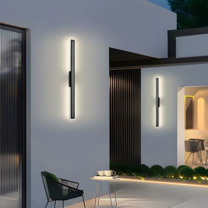 Brilagi - LED Außenwandleuchte LINEO LED/24W/230V 3000K IP65 100 cm schwarz