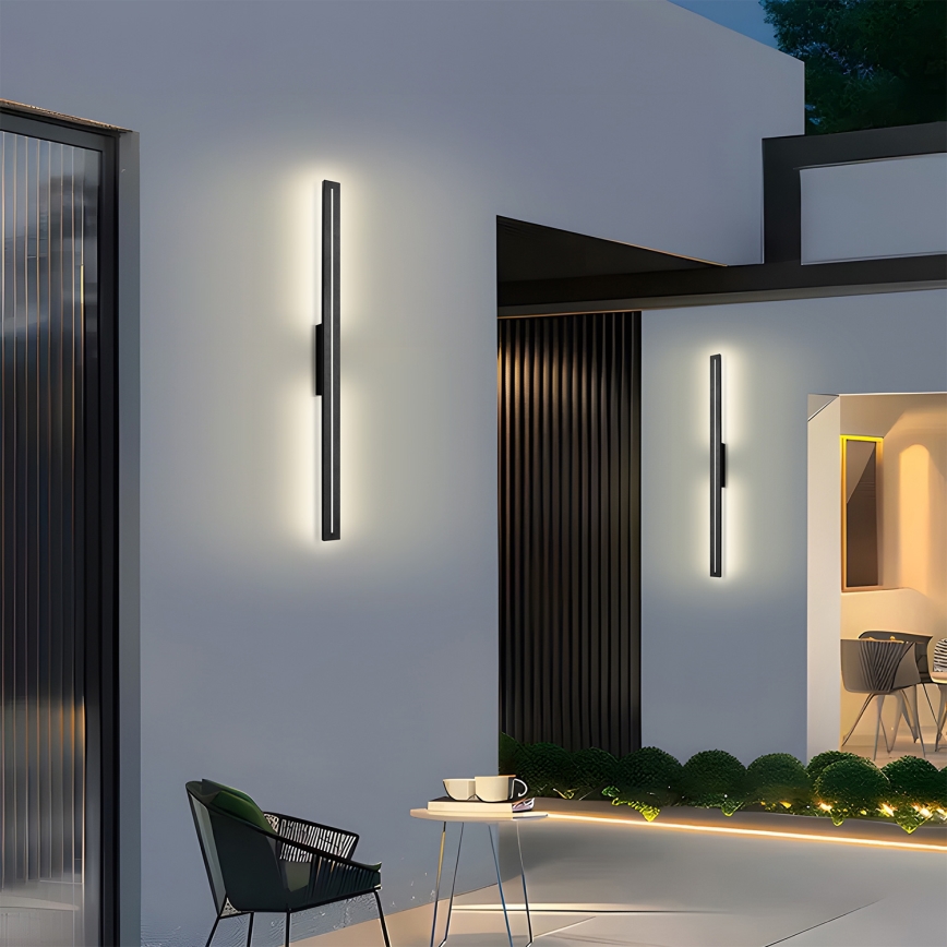 Brilagi - LED Außenwandleuchte LINEO LED/24W/230V 3000K IP65 100 cm schwarz