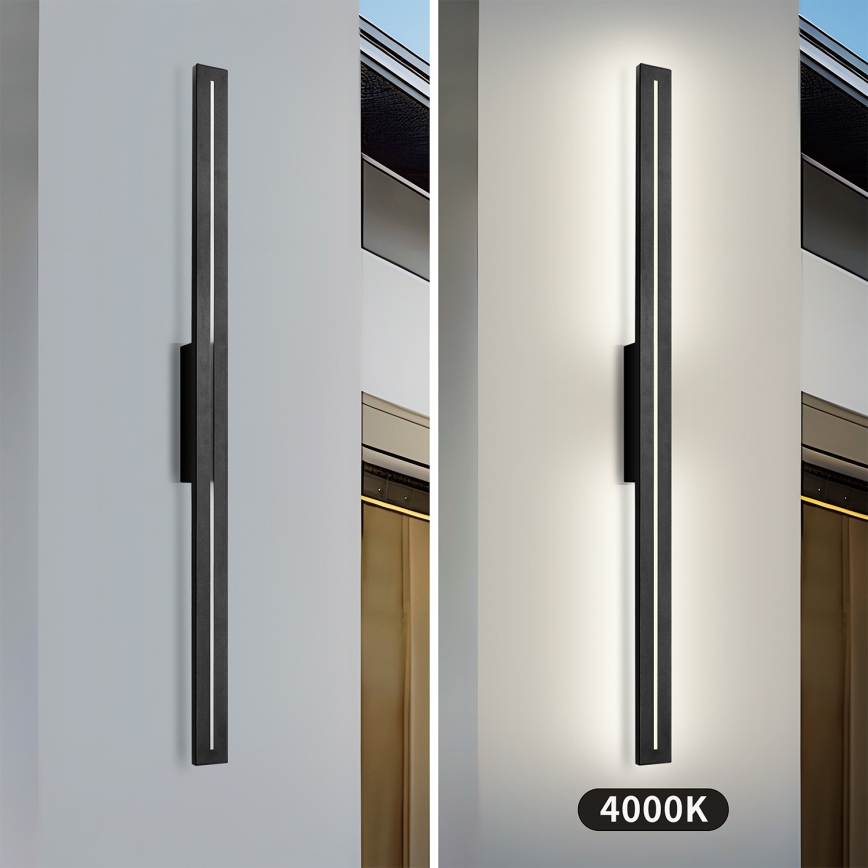 Brilagi - LED Außenwandleuchte LINEO LED/24W/230V 4000K IP65 100 cm schwarz