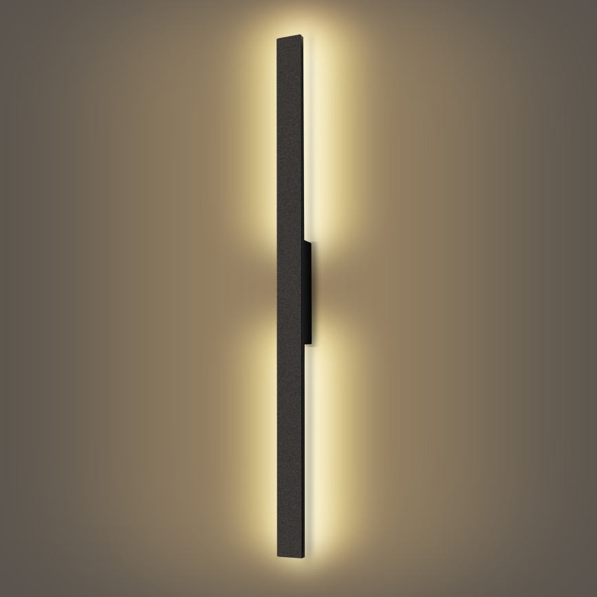Brilagi - LED Außenwandleuchte LUNA LED/24W/230V 3000K IP65 100 cm schwarz CRI 90