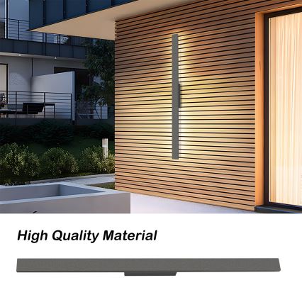 Brilagi - LED Außenwandleuchte LUNA LED/24W/230V 3000K IP65 100 cm anthrazit CRI 90