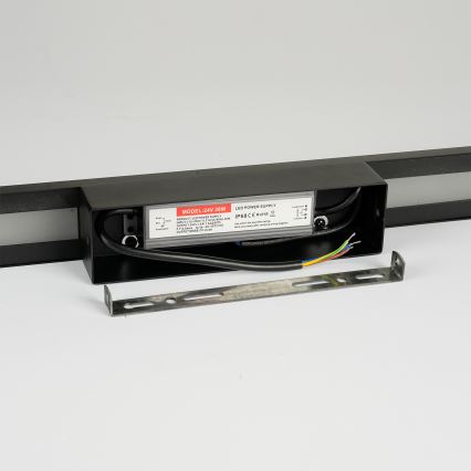Brilagi - LED Außenwandleuchte LUNA LED/24W/230V 3000K IP65 100 cm schwarz CRI 90