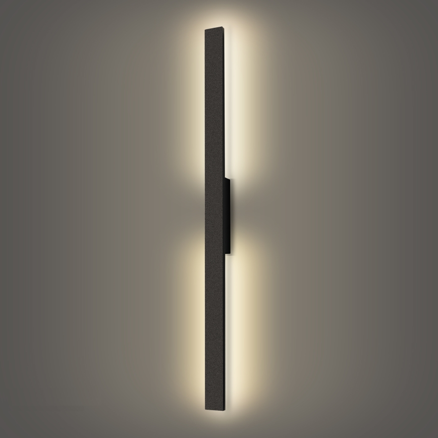 Brilagi - LED Außenwandleuchte LUNA LED/24W/230V 4000K IP65 100 cm schwarz