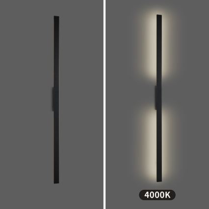 Brilagi - LED-Außenwandleuchte LUNA LED/30W/230V 4000K IP65 150 cm schwarz CRI 90