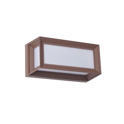 Brilagi - PARKER LED-Außenwandleuchte mit Sensor, 12W/230V, braun, IP44