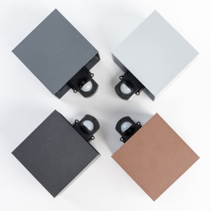 BRILAGI - LED-Außenwandleuchte mit Sensor CUBE LED/6W/230V Anthrazit IP65