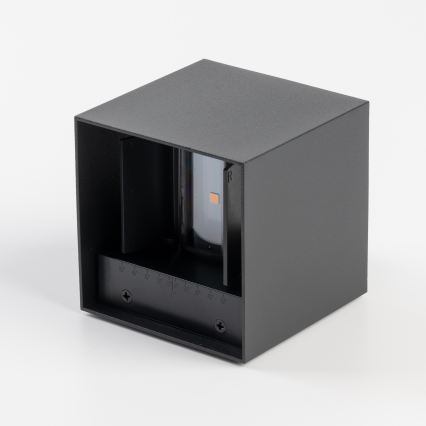 BRILAGI - LED Außenwandleuchte mit Sensor CUBE LED/6W/230V schwarz IP65