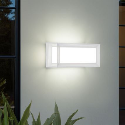 Brilagi - LED-Außenwandleuchte mit Sensor PARKER LED/12W/230V Weiß IP44