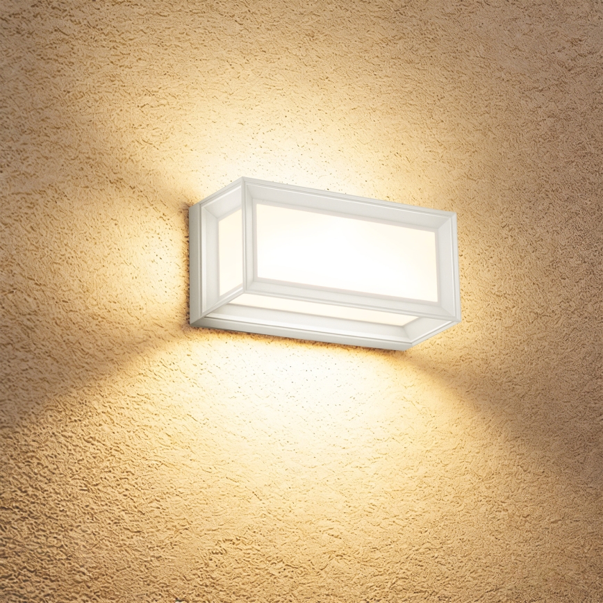 Brilagi - LED-Außenwandleuchte mit Sensor PARKER LED/12W/230V Weiß IP44