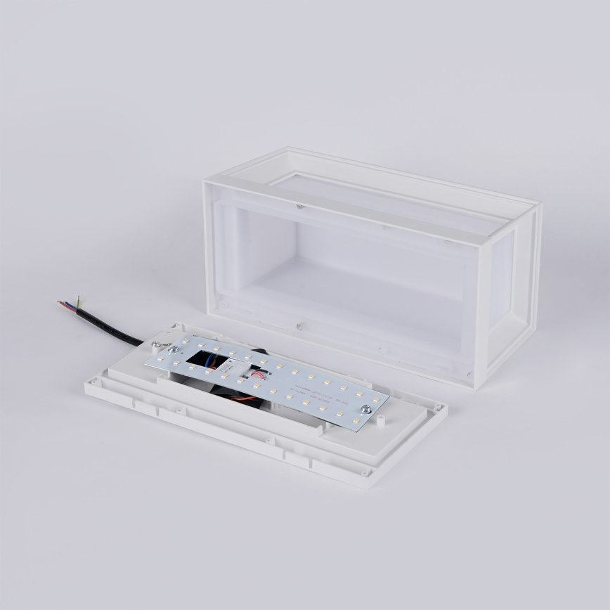Brilagi - LED-Außenwandleuchte mit Sensor PARKER LED/12W/230V Weiß IP44