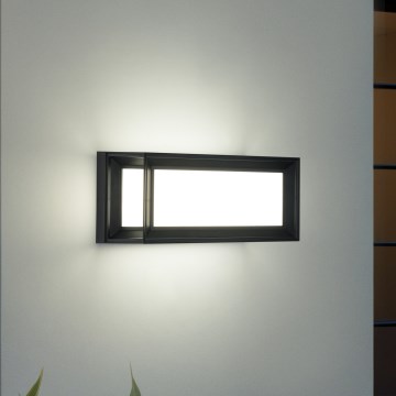 Brilagi - LED-Außenwandleuchte PARKER LED/12W/230V 3000/4500/6000K schwarz IP44