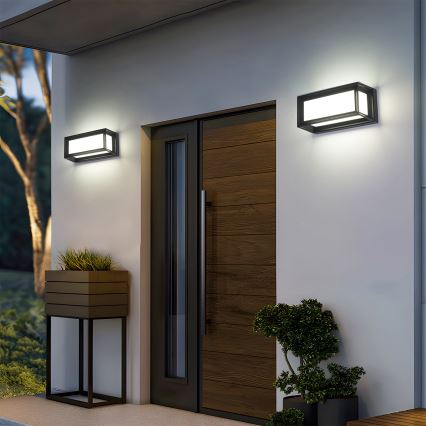 Brilagi - LED-Außenwandleuchte PARKER LED/12W/230V 3000/4500/6000K schwarz IP44