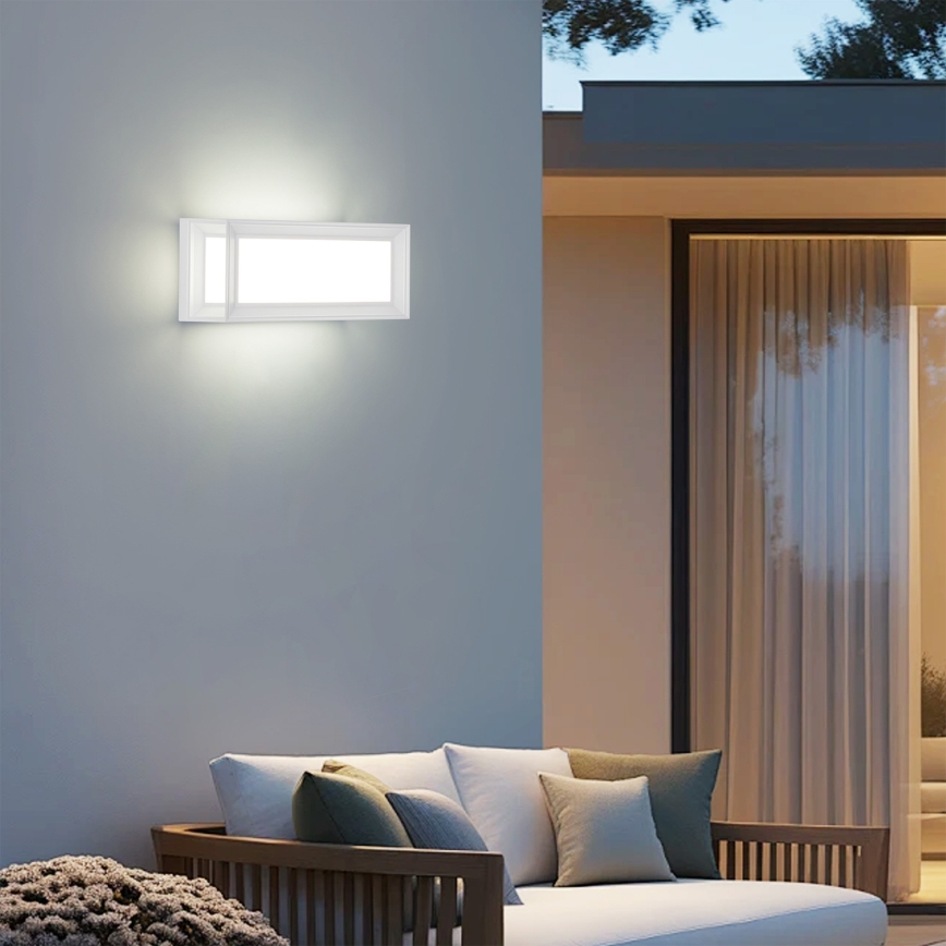 Brilagi - LED-Außenwandleuchte PARKER LED/12W/230V 3000/4500/6000K Weiß IP44