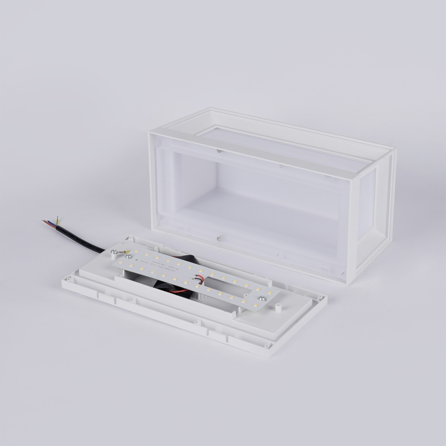 Brilagi - LED-Außenwandleuchte PARKER LED/12W/230V 3000/4500/6000K Weiß IP44