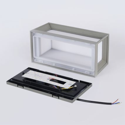 Brilagi - LED-Außenwandleuchte PARKER LED/12W/230V grau IP44