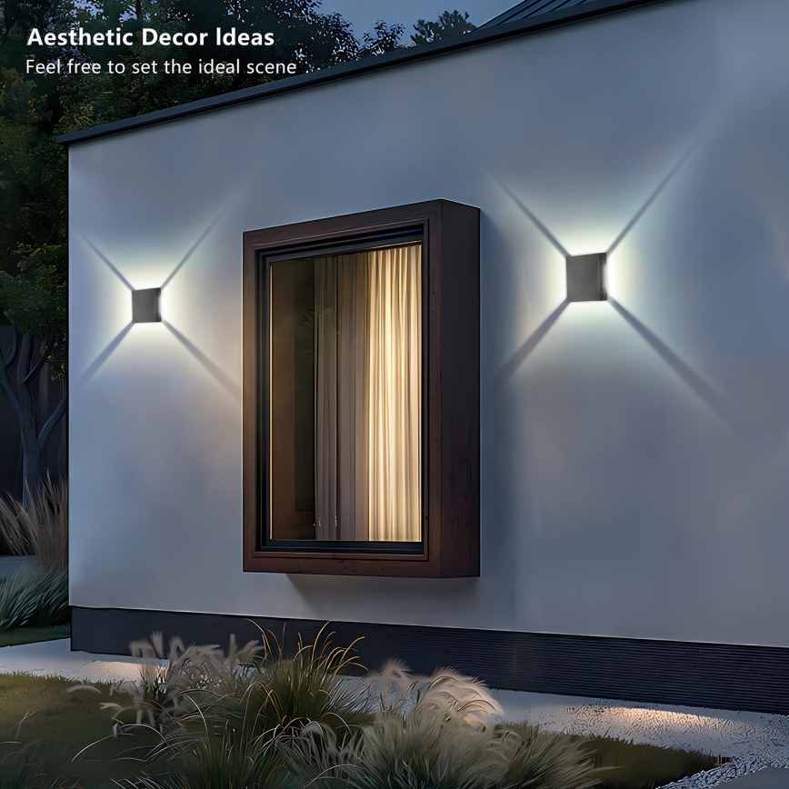 Brilagi - LED-Außenwandleuchte QUADRAY LED/4W/230V anthrazit IP65