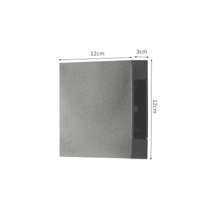 Brilagi - LED-Außenwandleuchte QUADRAY LED/4W/230V anthrazit IP65