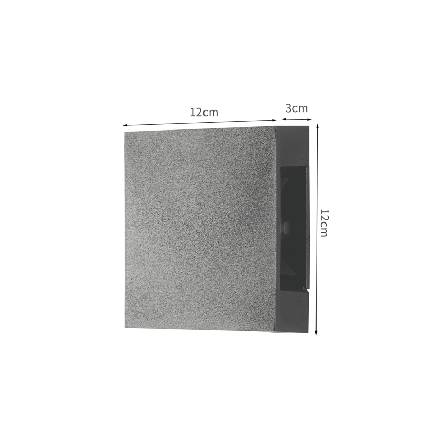 Brilagi - LED-Außenwandleuchte QUADRAY LED/4W/230V anthrazit IP65