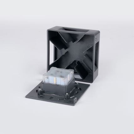 Brilagi - LED Außenwandleuchte QUADRAY LED/6W/230V anthrazit IP54