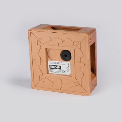 Brilagi - LED Außenwandleuchte QUADRAY LED/6W/230V Holzdekor IP54