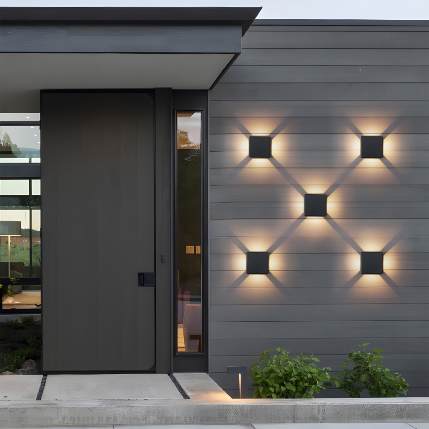 Brilagi - LED-Außenwandleuchte QUADRAY LED/6W/230V schwarz IP54