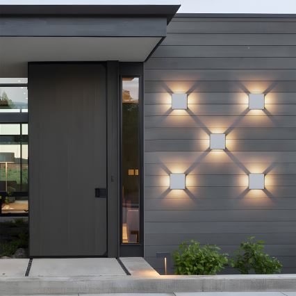 Brilagi - LED Außenwandleuchte QUADRAY LED/6W/230V weiß IP54