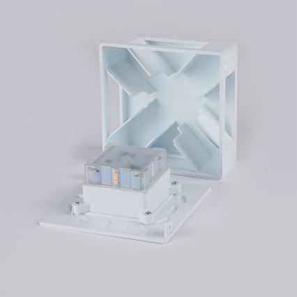 Brilagi - LED Außenwandleuchte QUADRAY LED/6W/230V weiß IP54