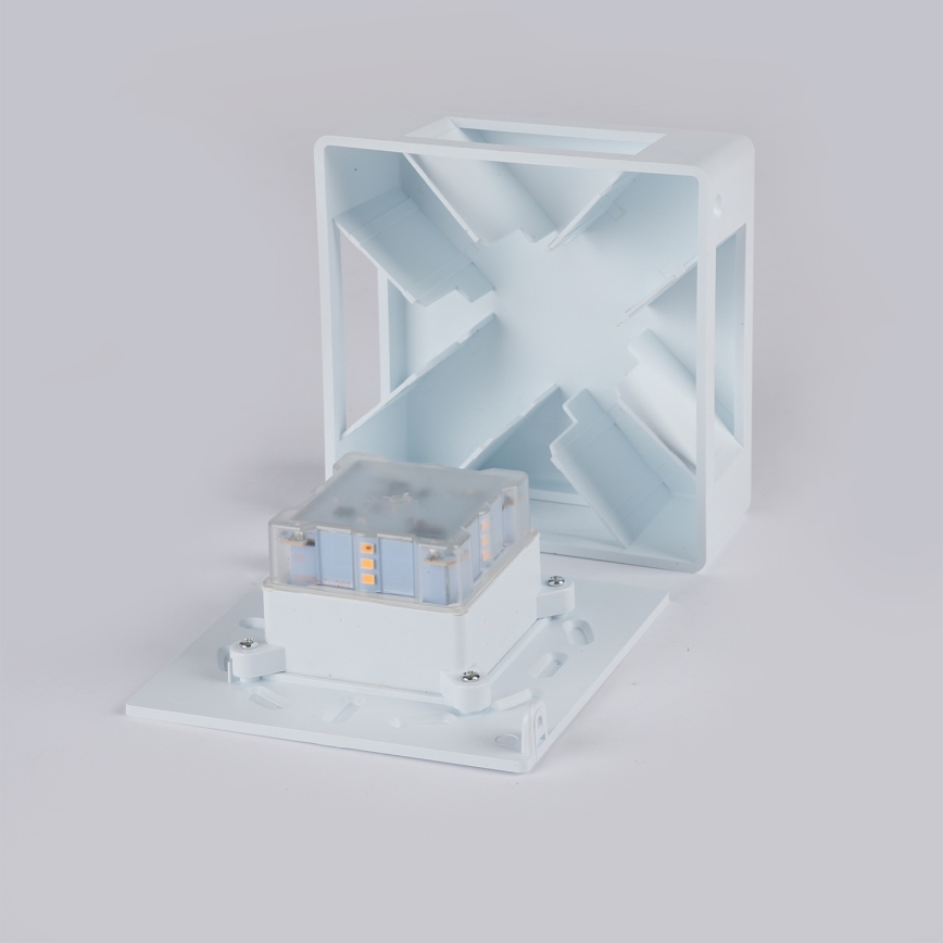 Brilagi - LED Außenwandleuchte QUADRAY LED/6W/230V weiß IP54