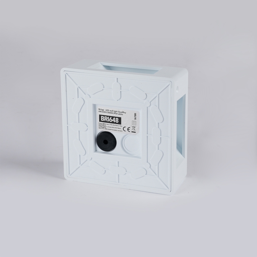 Brilagi - LED Außenwandleuchte QUADRAY LED/6W/230V weiß IP54